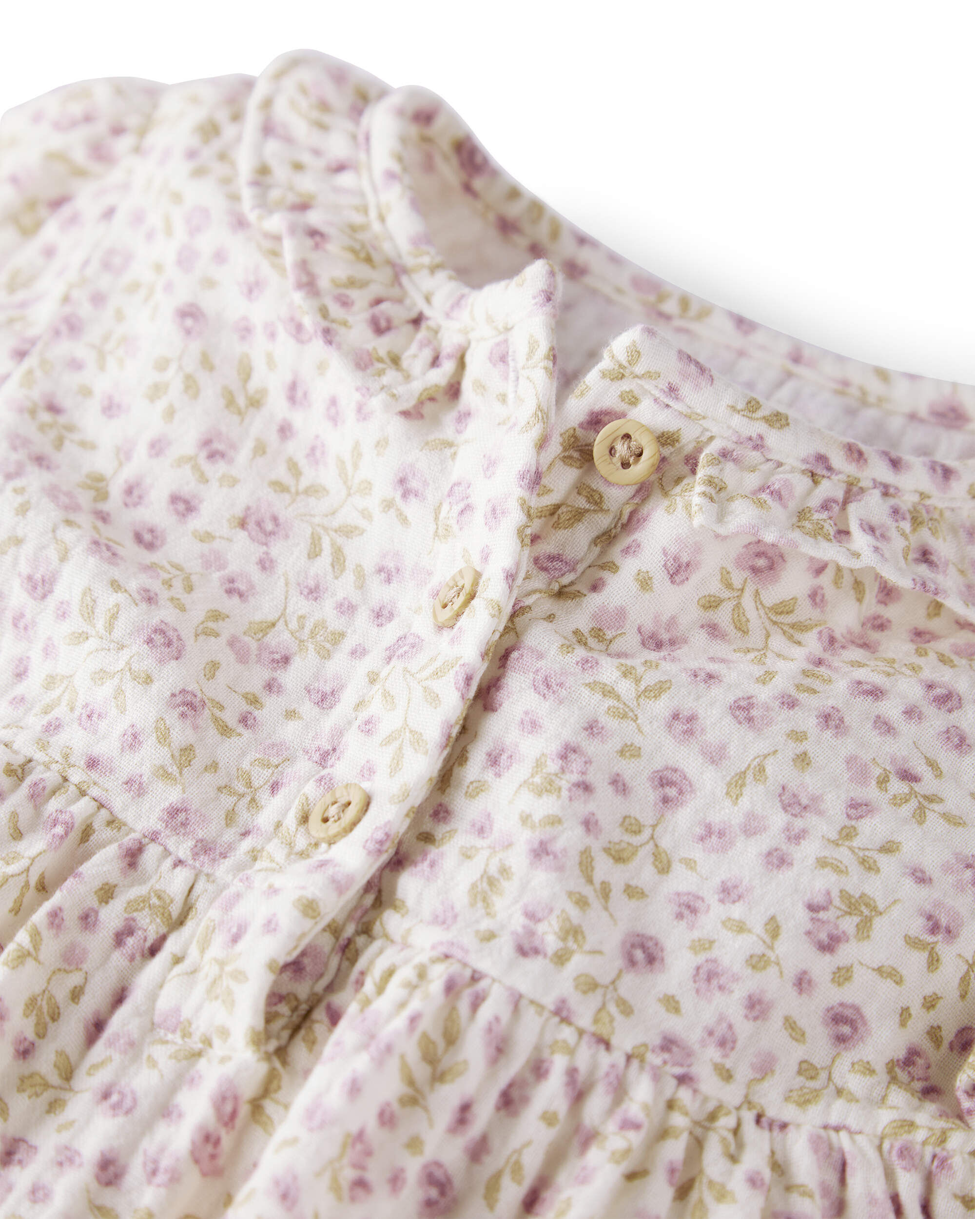 Carter's Baby Girl Organic Cotton Gauze Bubble in Botanic Muse Print