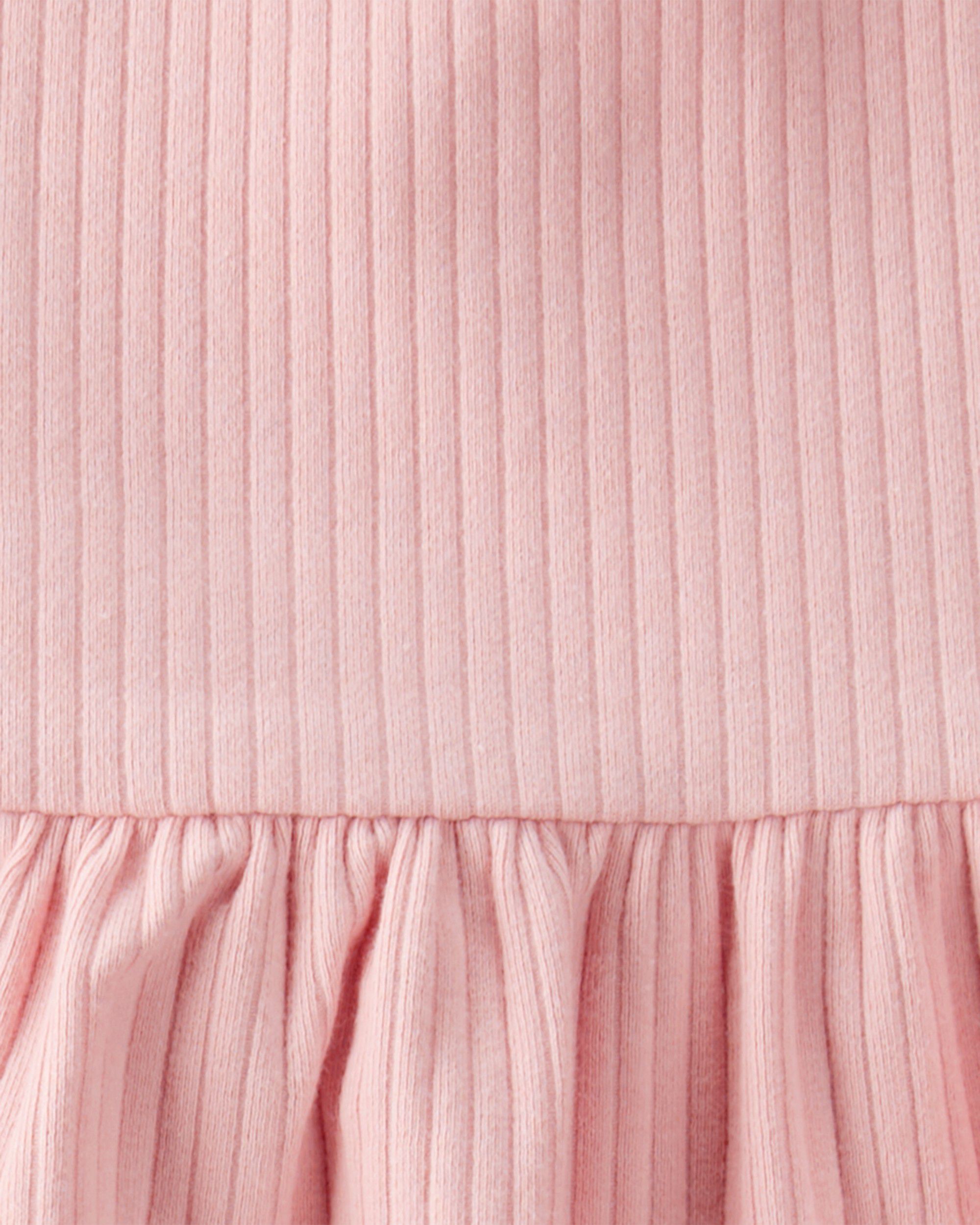 Carter's Toddler 2-Piece Ribbed Tee & Pull-On Pant Set - Pink