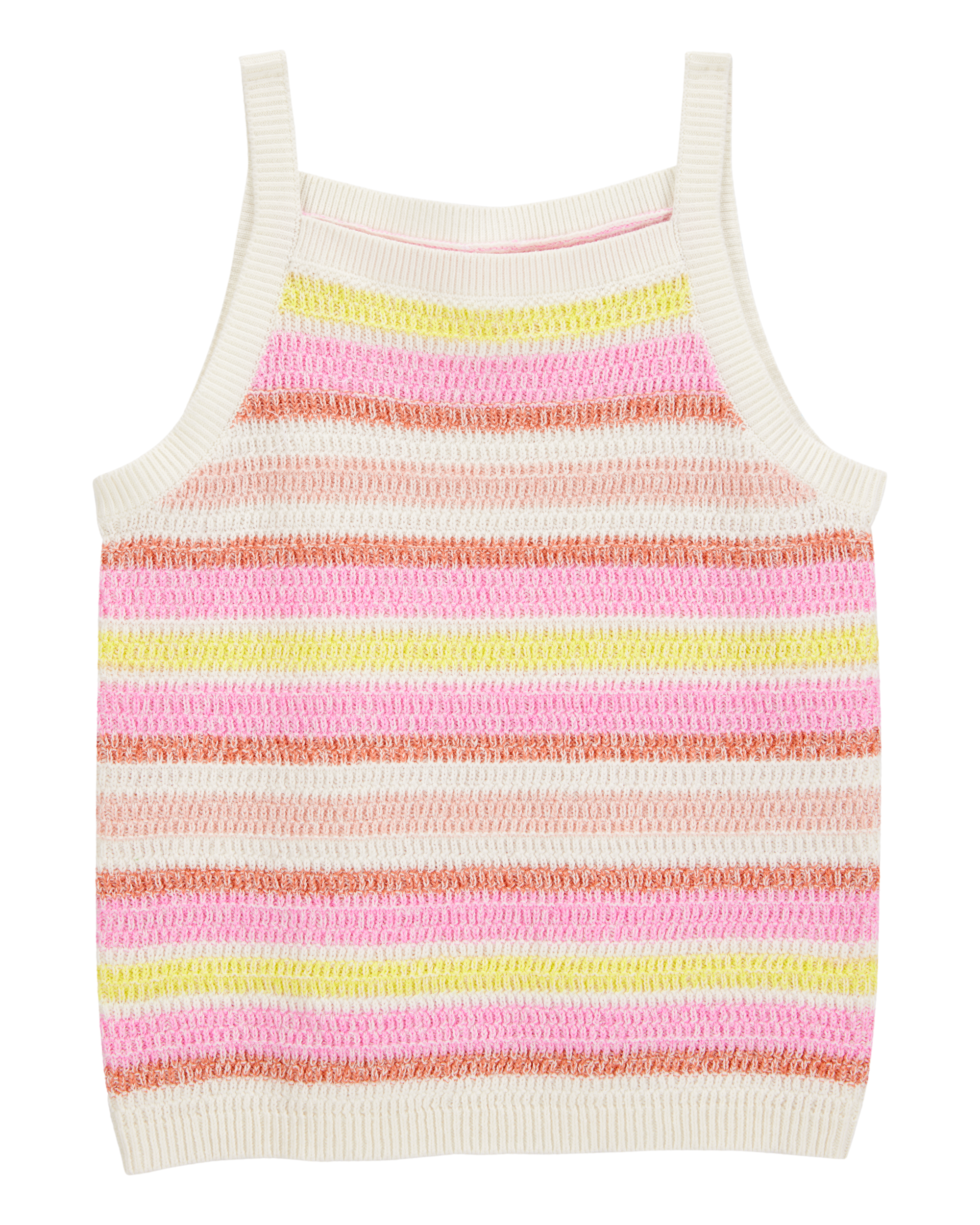 Carter's Kid 2-Piece Striped Sweater Crochet Knit Tank & Shorts Set