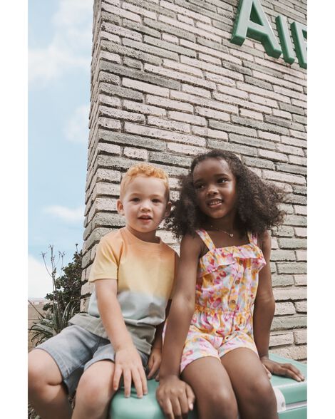 Oshkosh Toddler Beach Print Ombre Tee