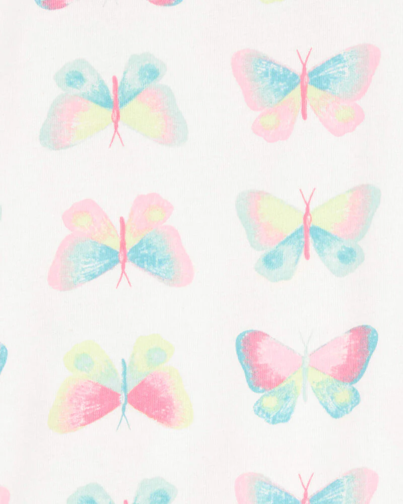 Carter's Kid Butterfly Print Snug Fit Cotton 4-Piece Pyjamas