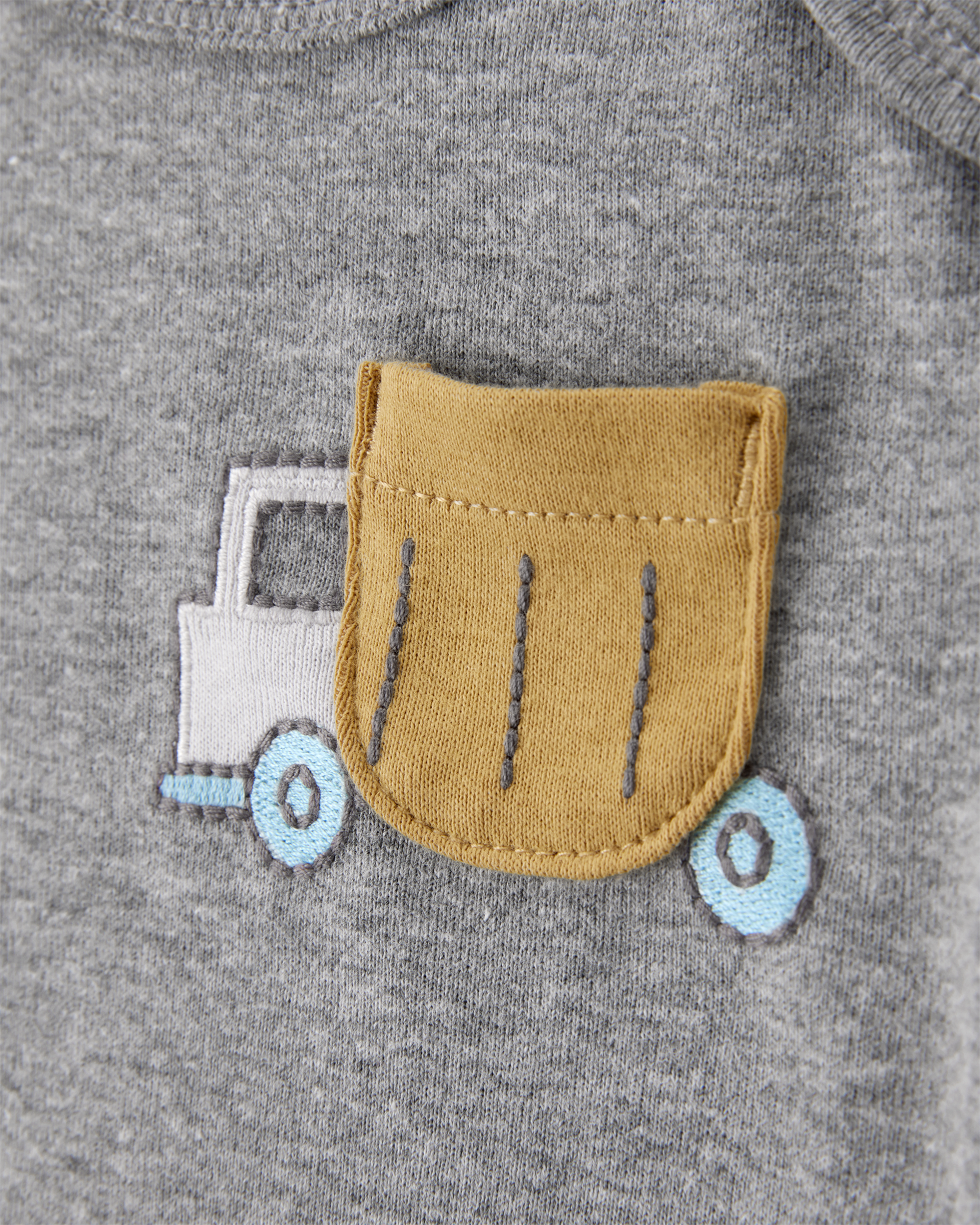 Carter's Baby Boy 5-Pack Construction Short-Sleeve Cotton Bodysuits