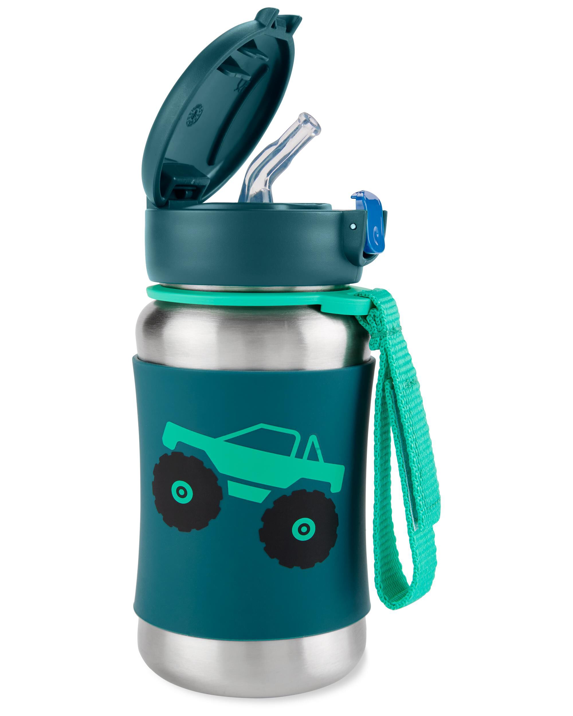 Carter's Spark Style Stainless Steel Straw Bottle -Truck