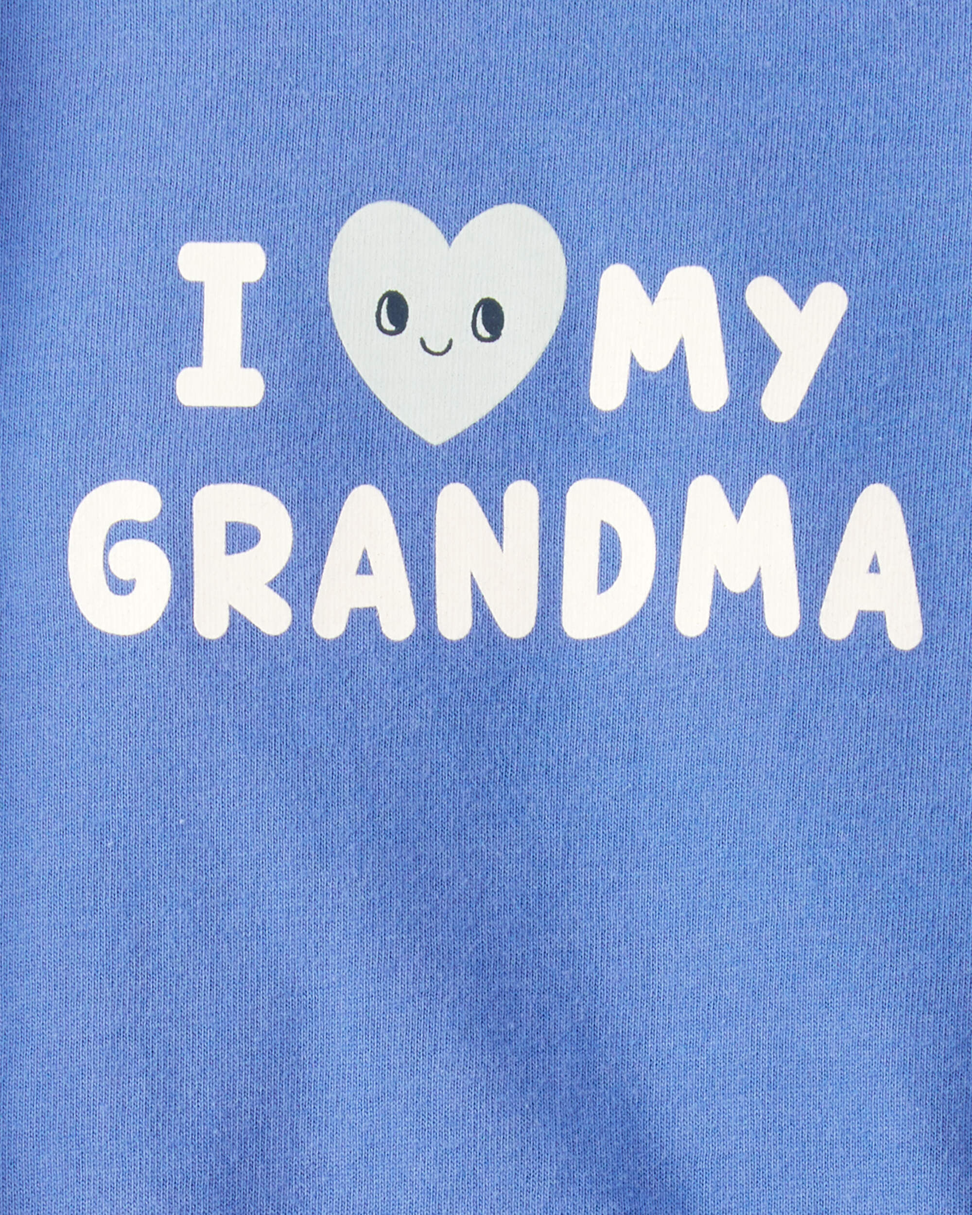 Carter's Baby Boy I Love My Grandma Cotton Long-Sleeve Graphic Bodysuit - Blue