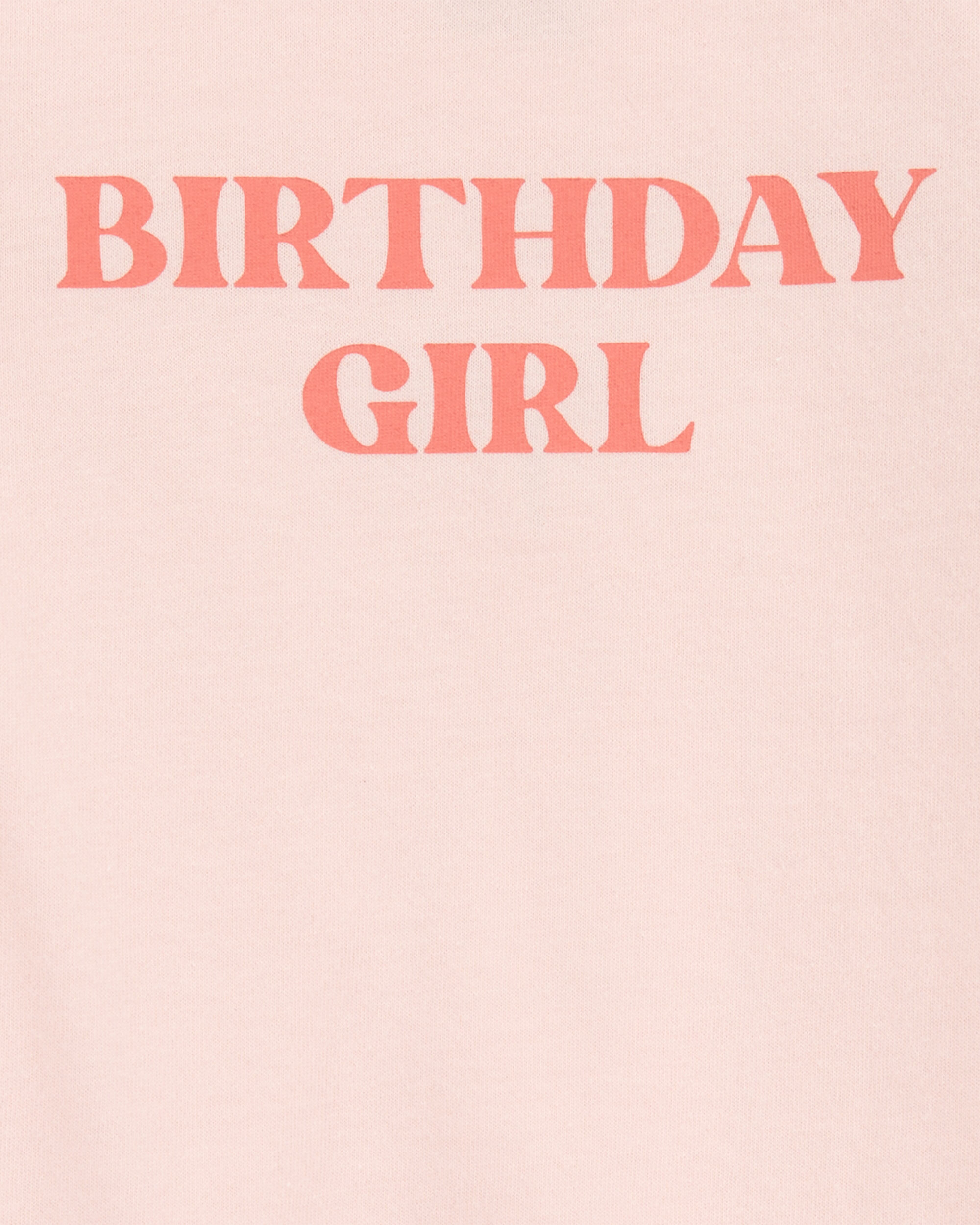 Carter's Baby Birthday Girl Short-Sleeve Bodysuit - Pink