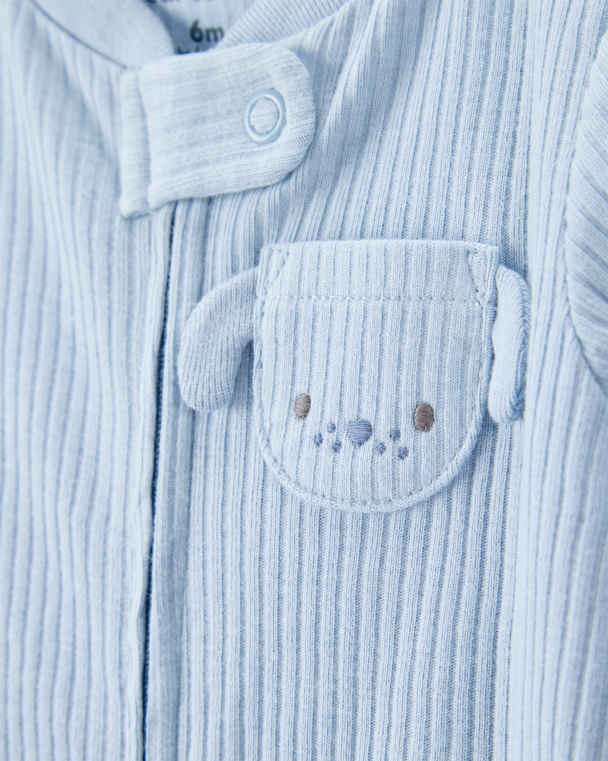 Carter's Baby 2-Pack  Ribbed 2-Way Zip Sleep & Play Pajamas - Blue/Green