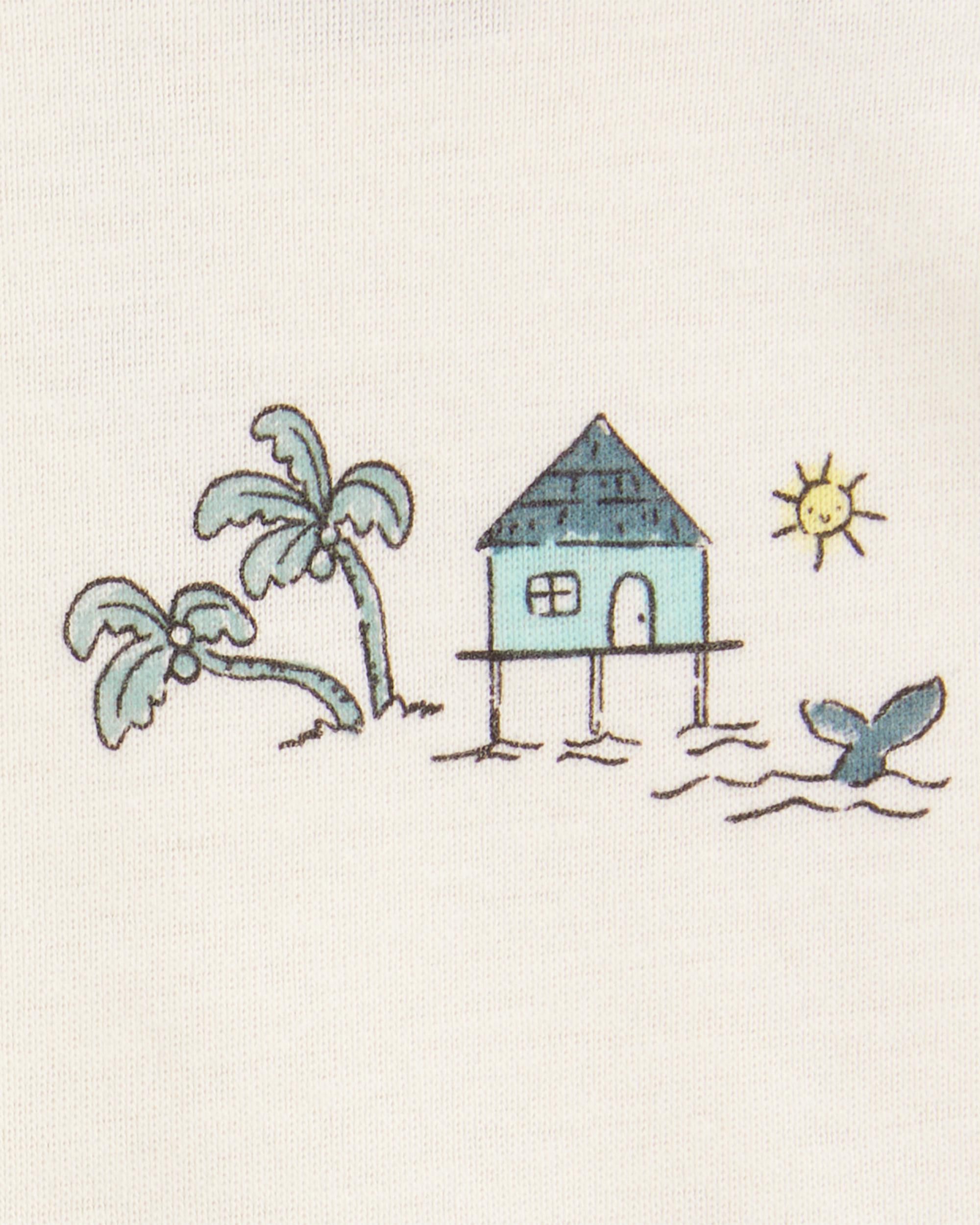 Carter's Baby 5-Pack Ocean Print Sleeveless Bodysuits