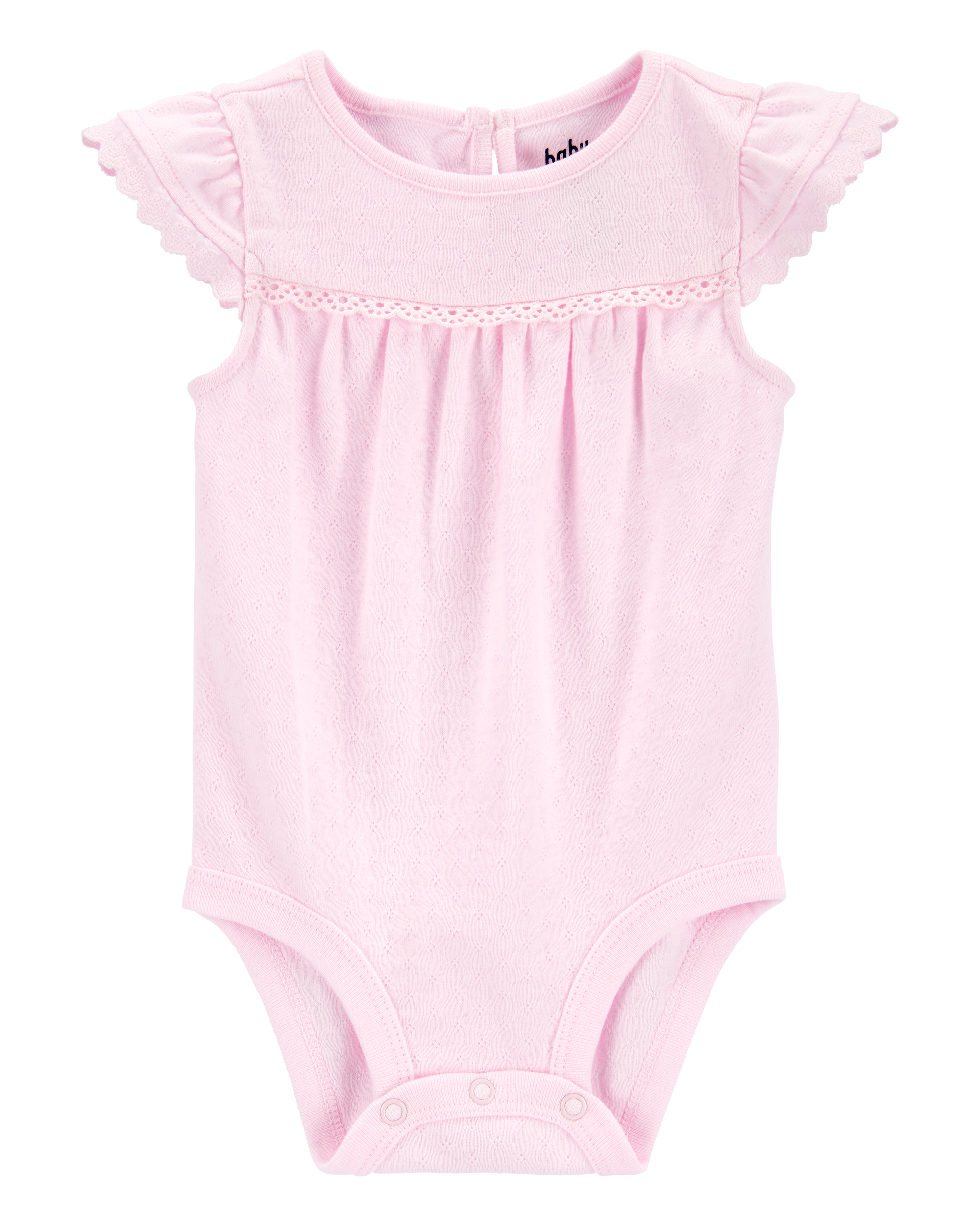 Carter's Baby 2-Piece Pointelle Bodysuit & Embroidered Hem Pants Set
