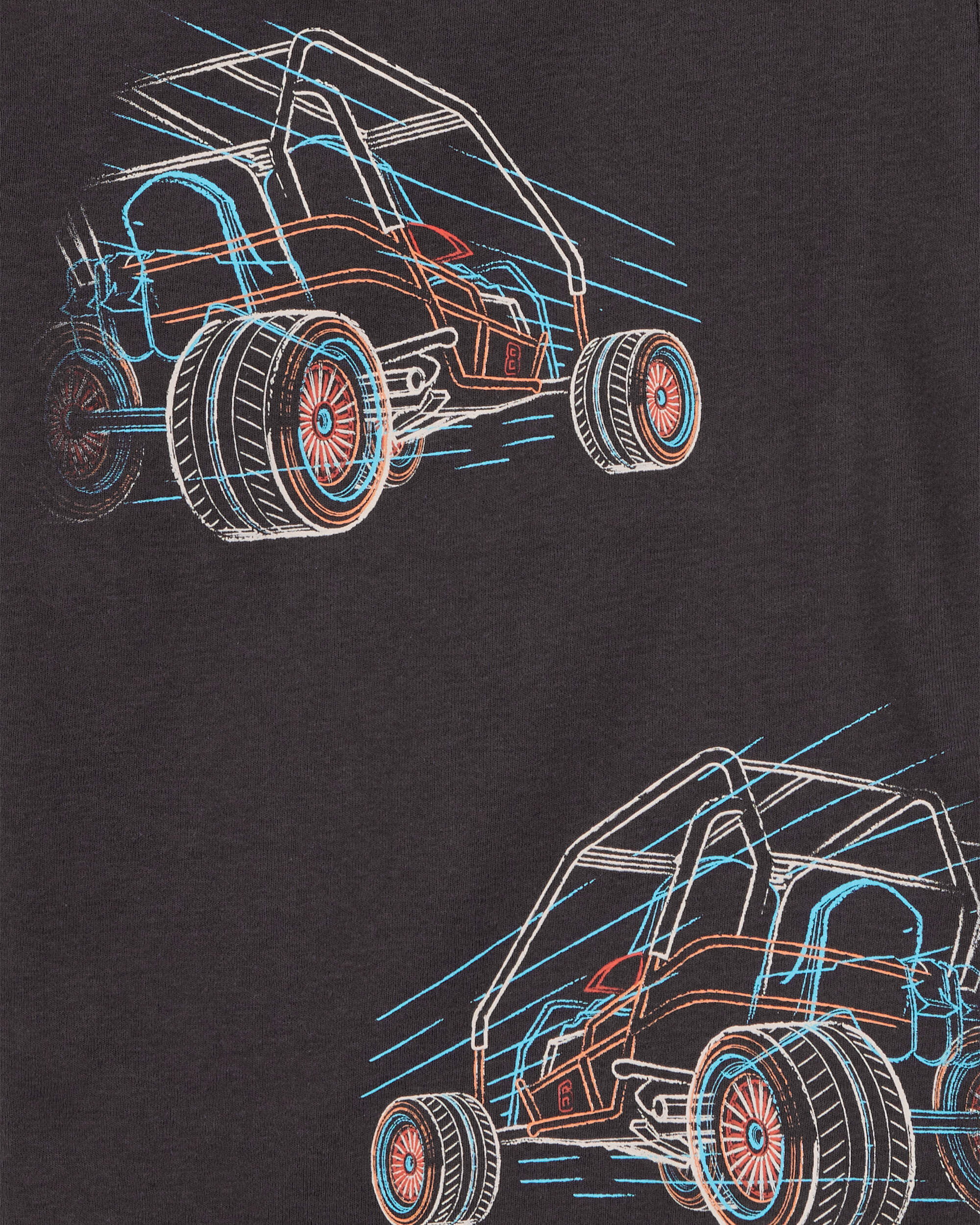 Carter's Kid 4-Piece Race Car 100% Snug Fit Cotton Pajamas