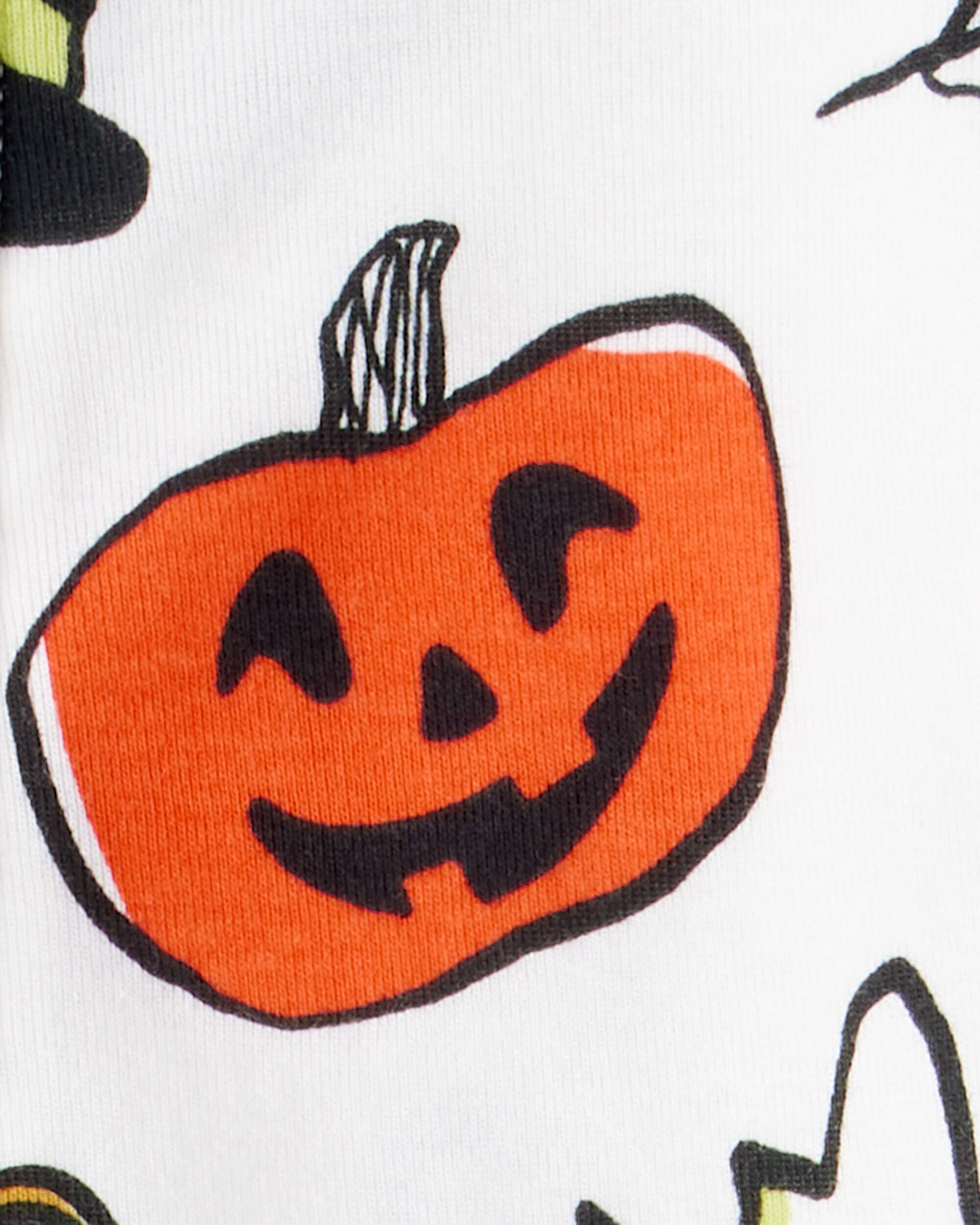 Carter's Baby 1-Piece Halloween 100% Snug Fit Cotton Footie Pajamas - Ivory