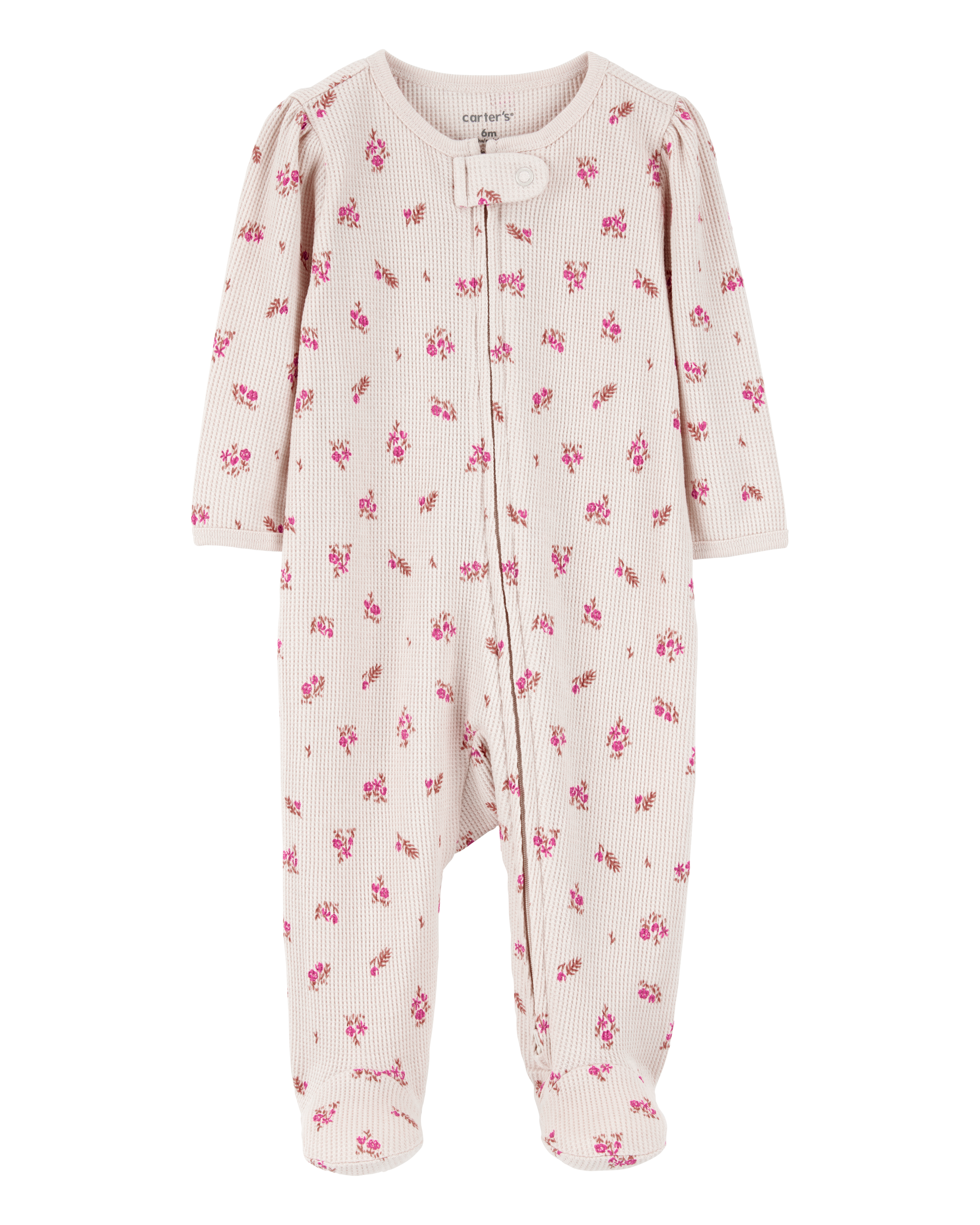 Carter's Baby 2-Pack  Ribbed 2-Way Zip Sleep & Play Pajamas - Blue/Khaki