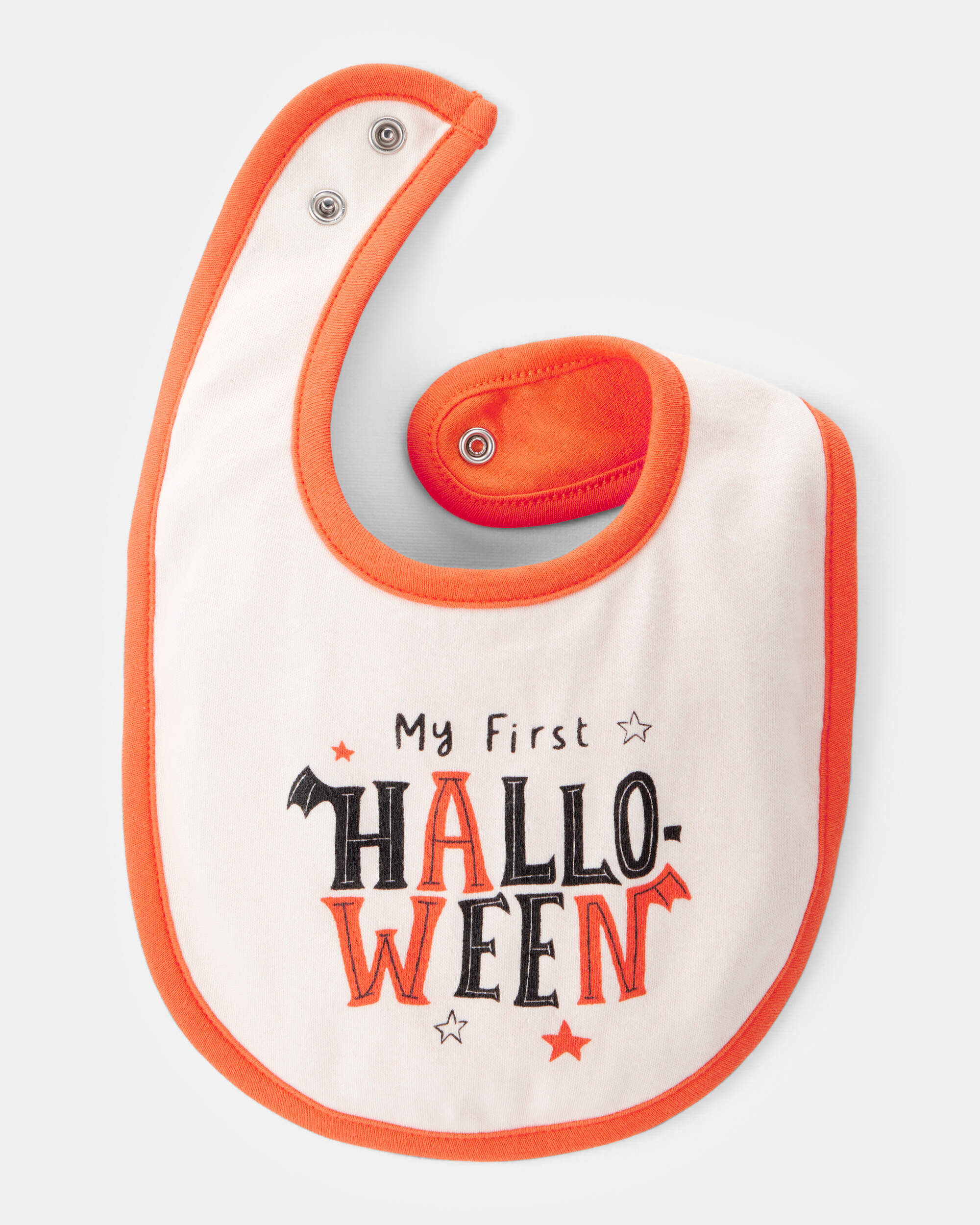 Carter's Baby My First Halloween Teething Bib - Orange/White