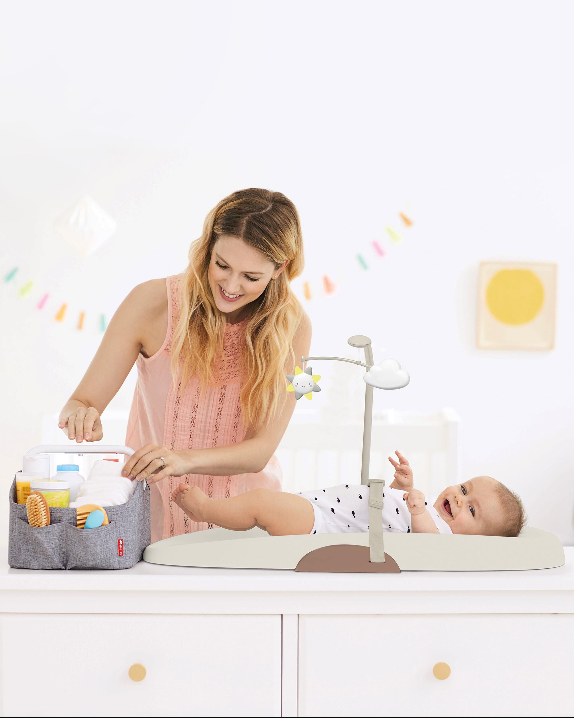 Carter's Nursery Style Wipe-Clean Changing Pad - 18 in - Oat