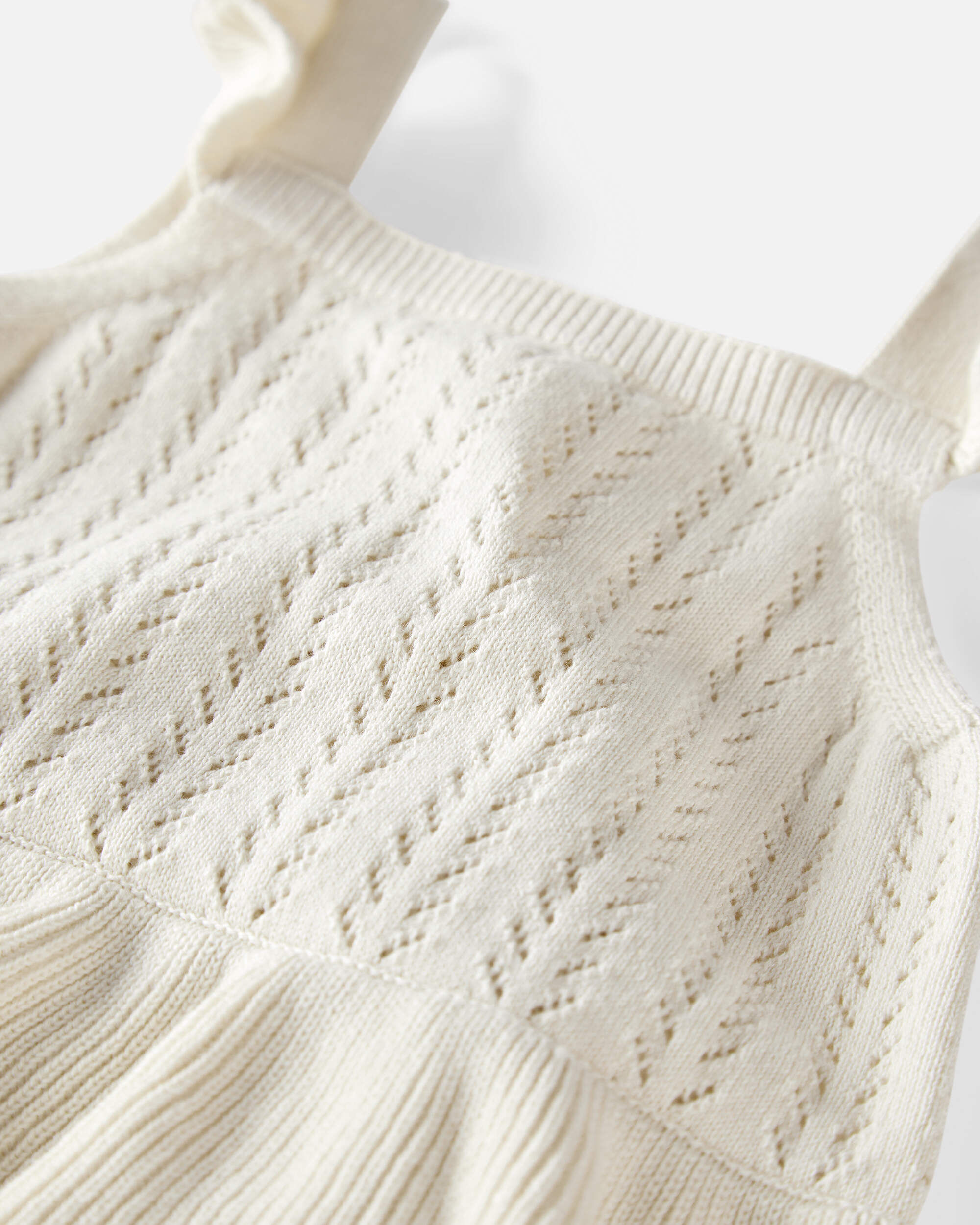 Carter's Baby Girl Organic Cotton Pointelle Romper