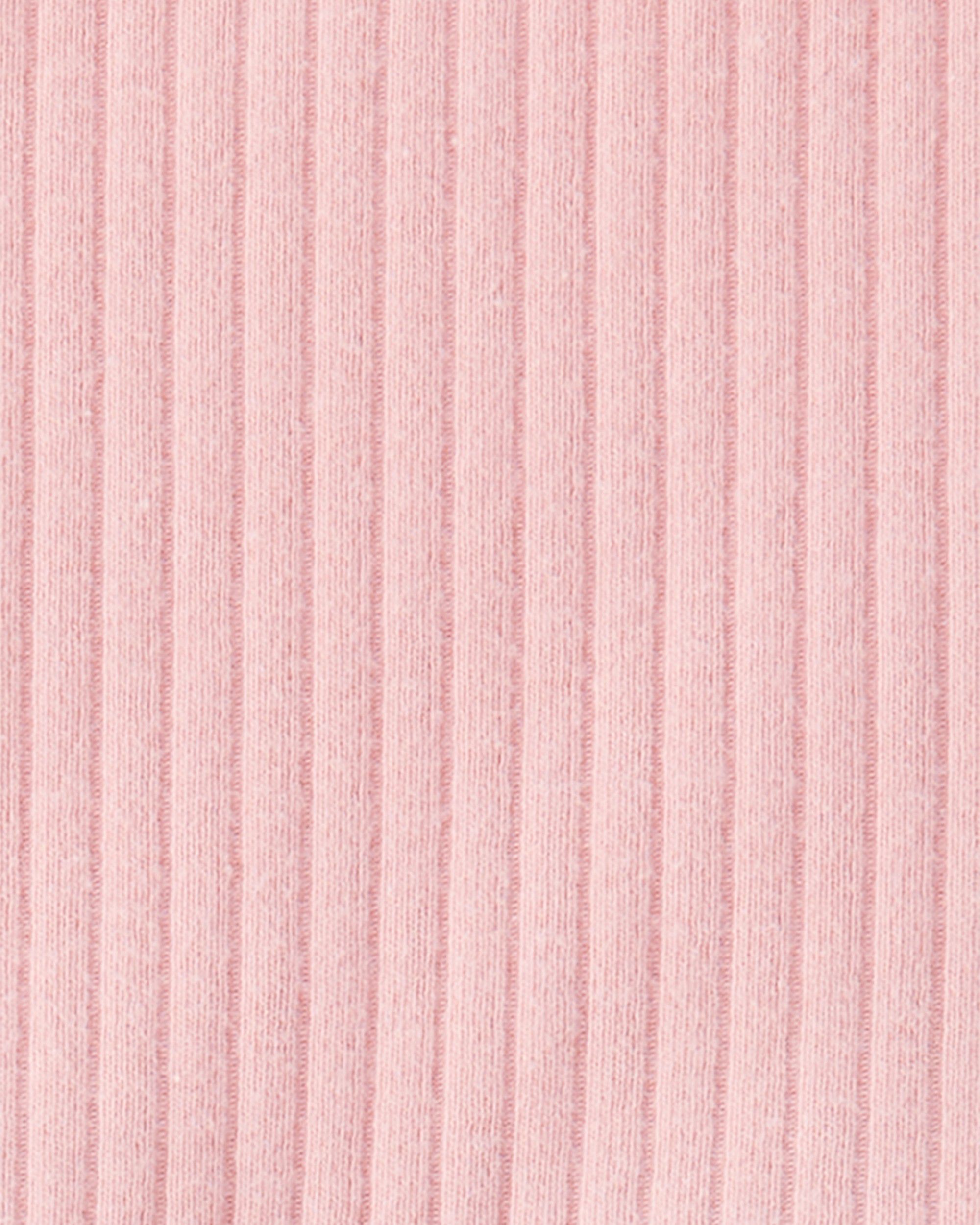Carter's Baby 2-Piece Ribbed Tee & Pull-On Pant Set - Pink