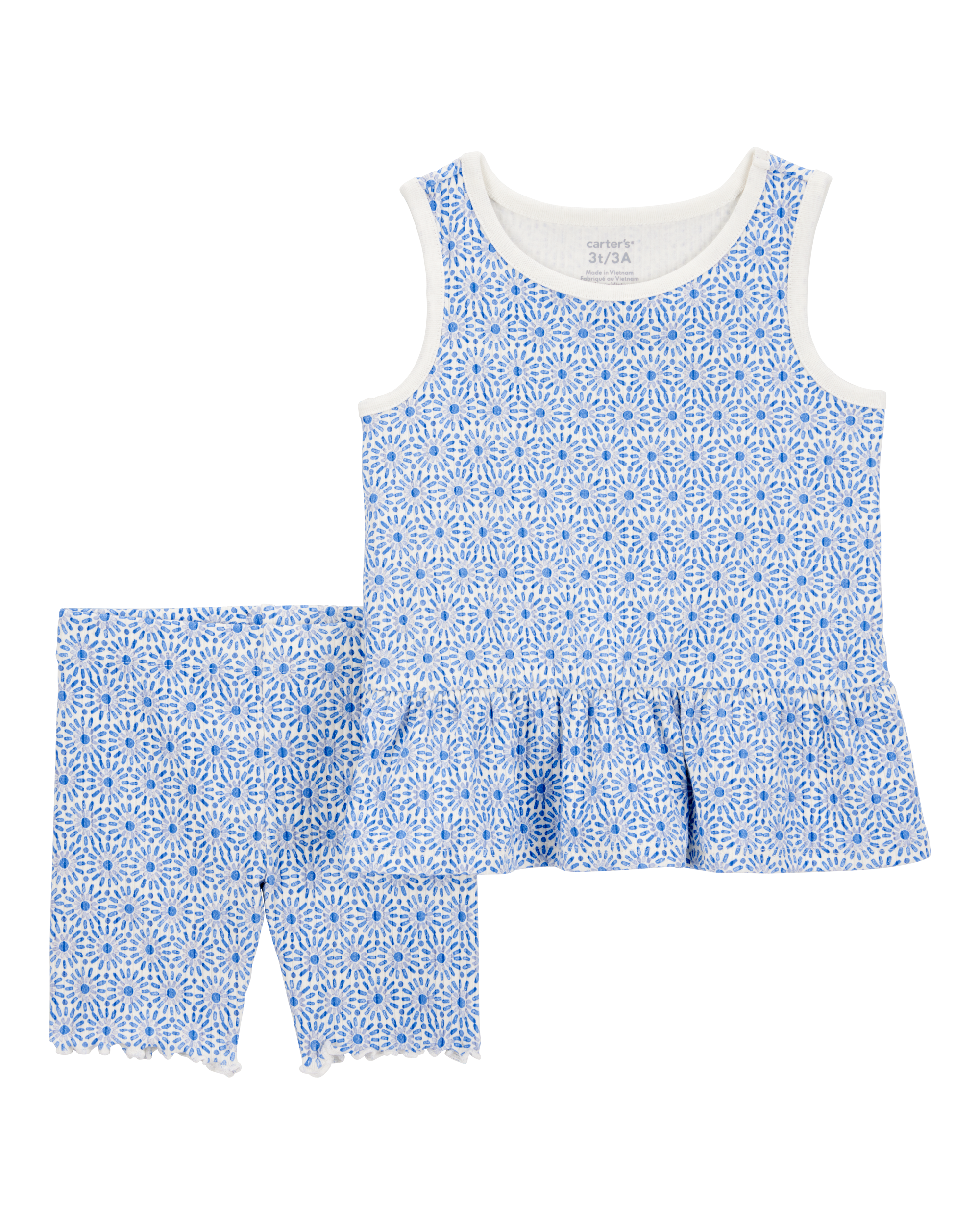 Carter's Baby 2-Piece Floral Tank & Bike Short Set