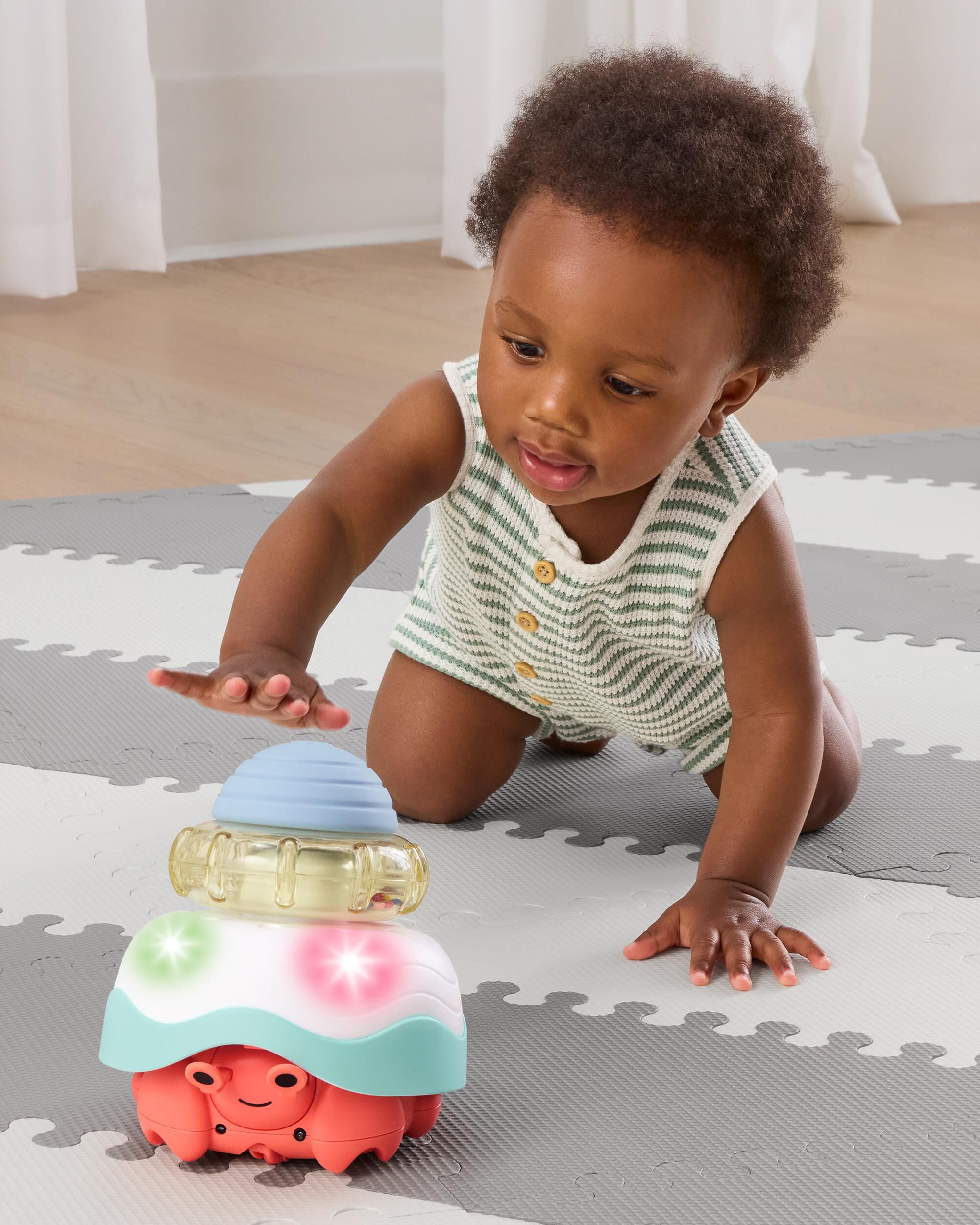 Carter's Baby Stack & Crawl 4-in-1 Crab Baby Crawl Toy