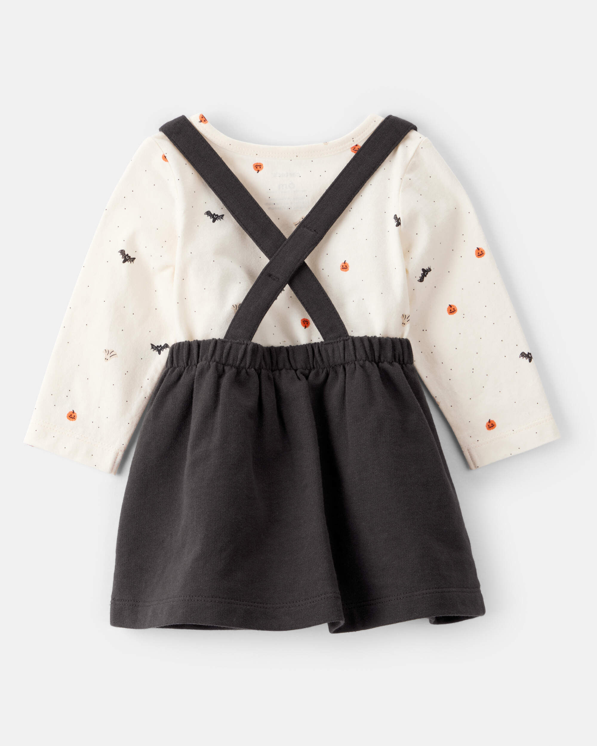 Carter's Baby 3-Piece Halloween Tee & Jumper Set - White/Black